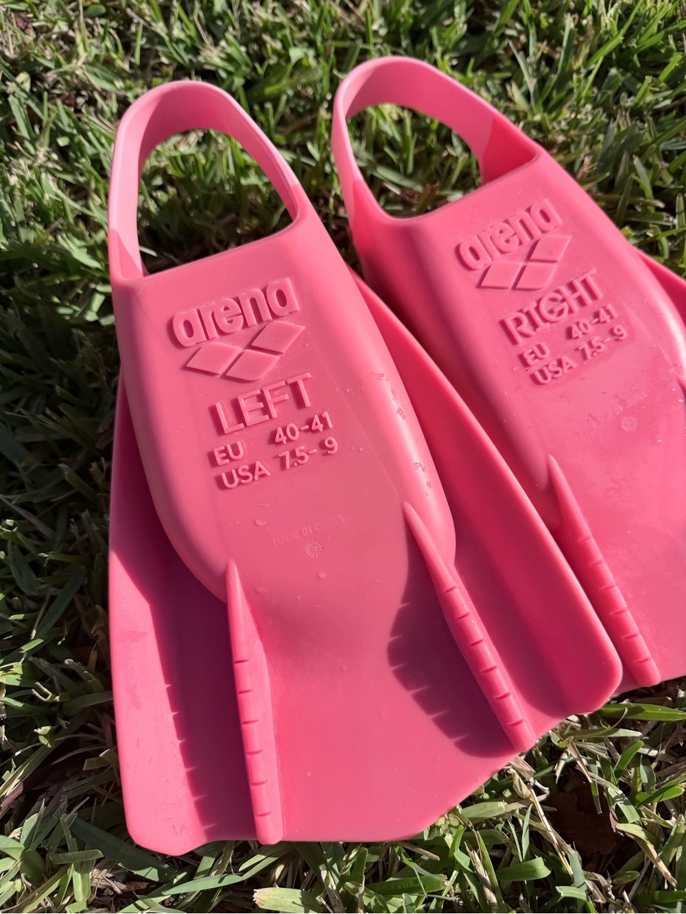 Arena Women's Pink Fins Swim Training Size 7.5-9 USA - Picture 7 of 10